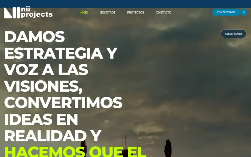 Captura de escritorio de niiprojects.com