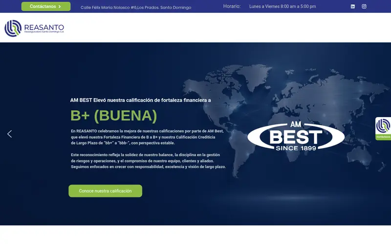 Captura de escritorio de reasanto.com